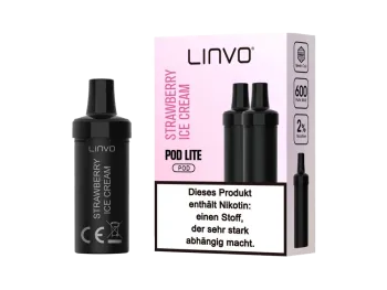 Linvo Pod Lite Cartridge – Strawberry Ice Cream Prefilled – 2er Pack