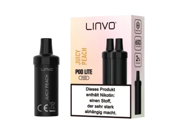 Linvo Pod Lite Cartridge – Juicy Peach Prefilled Liquid Pod – 2er Pack