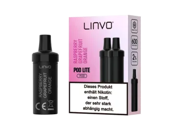 Linvo Pod Lite Cartridge – Raspberry Grapefruit Orange Prefilled Liquid – 2er Pack