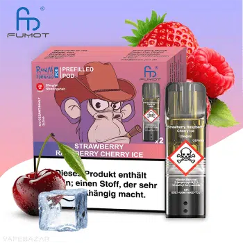 RandM Tornado Pods – Strawberry Raspberry Cherry Ice (2er Pack)