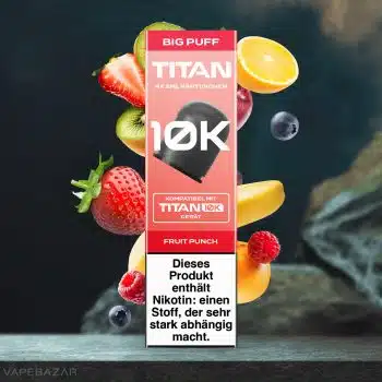 Titan 10k Kartuschen – Fruit Punch (4er Pack)