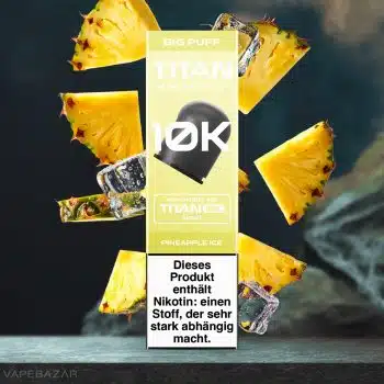 Titan 10k Kartuschen – Pineapple Ice (4er Pack)