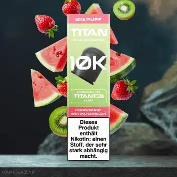 Titan 10k Kartuschen – Strawberry Kiwi Watermelon (4er Pack)
