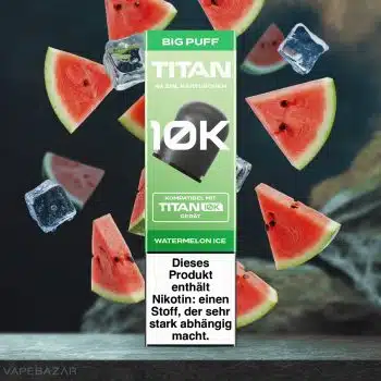 Titan 10k Kartuschen – Watermelon Ice (4er Pack)