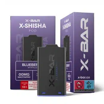 X-Bar – X-Shisha – Pod – Blueberry (0mg/ml – Nikotinfrei)