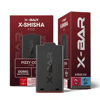 X-Bar – X-Shisha – Pod – Fizzy Cola (0mg/ml – Nikotinfrei)