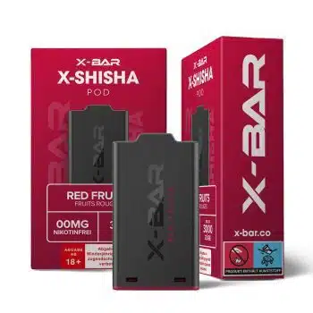 X-Bar – X-Shisha – Pod – Red Fruits (0mg/ml – Nikotinfrei)
